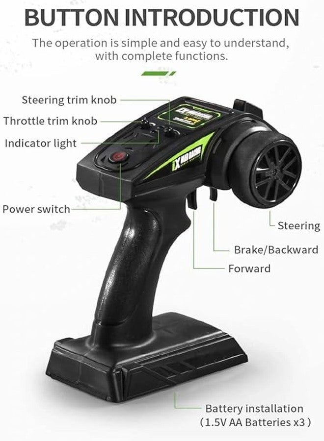 VIKINGS Rc Cars, 4Wd Off Road Monster Truck, 35Km/H High Speed Remote Control Car for Kids Adults 1:18 Scale 2.4Ghz All Terrain Rc Truck, Monster Stunt Off Road Vehical Multicolor - Image 5